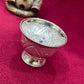 100% Pure Fine Silver Floral Pattern Chandan Cup In USA