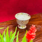 100% Pure Fine Silver Floral Pattern Chandan Cup Near Me