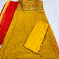 Beautiful Yellow colored Cotton Embroidery Work Kurti Near Me