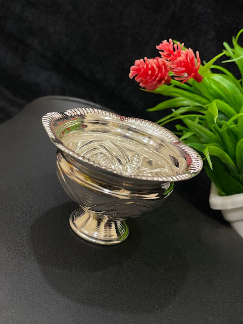 100% Pure Fine Silver bowls with flower petal motifs In USA