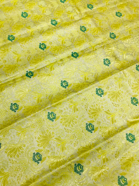 Charming Yellow Color Kanchi Silk Saree With Zari Work In Surprise