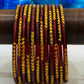 Charming Maroon Color Traditional Glass Bangles In Suncity