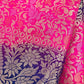 Pink Color Banarasi Soft Silk Peacock Motif Saree Near Me