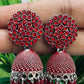 Charming Red Colored Oxidized Plated Design Earrings For Women In USA
