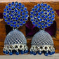Blue Colored Oxidized Plated Design Earrings  In Chandler