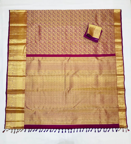 Silk Saree With Gold Zari Work - SILKMARK CERTIFIED In Chandler 