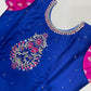  Blue And Pink Color Georgette With   Mirror Work Girls In Surprise