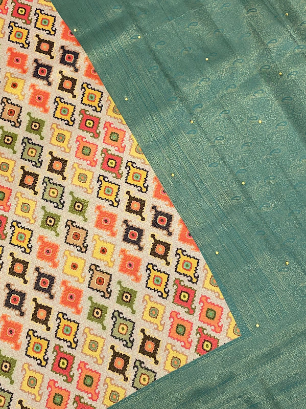 Stunning Stone Work Saree In Mesa