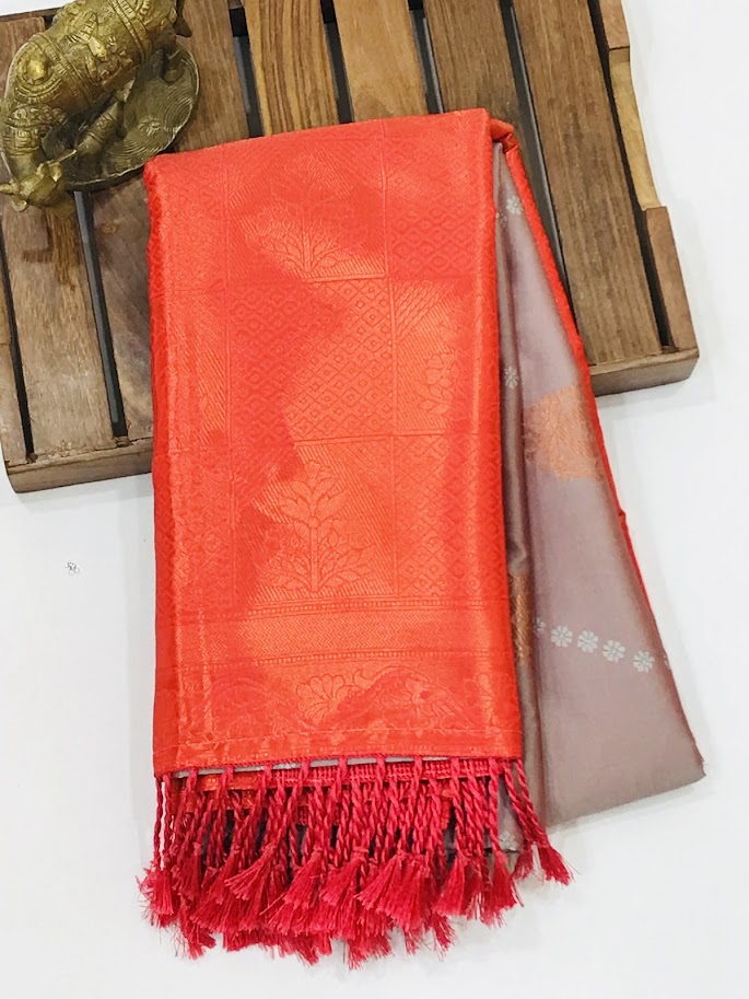 Soft Silk Saree With Unique Designer Bordered In Suncity