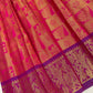 Pink Colored Art Silk Half Saree Set With Zari Work In Mesa 