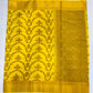 Yellow Half Circle Designer Sarees