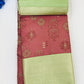 Elegant Red And Olive Green Color Pure Kanchi Silk Saree For Women - SILKMARK CERTIFIED