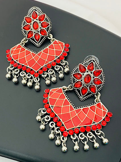 Beautiful Red Colored Earrings Near Me