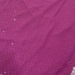 Wine Color Chiffon Saree With Stone Work In Chandler