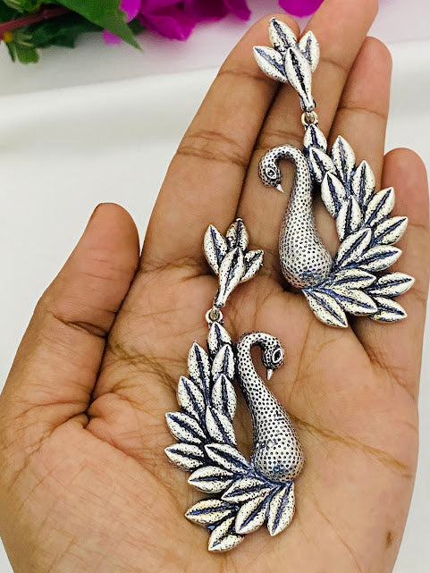 Pretty Peacock Designer Earrings In Near Me