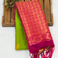  Green Color Art Silk Saree With Contrast Border Near Me