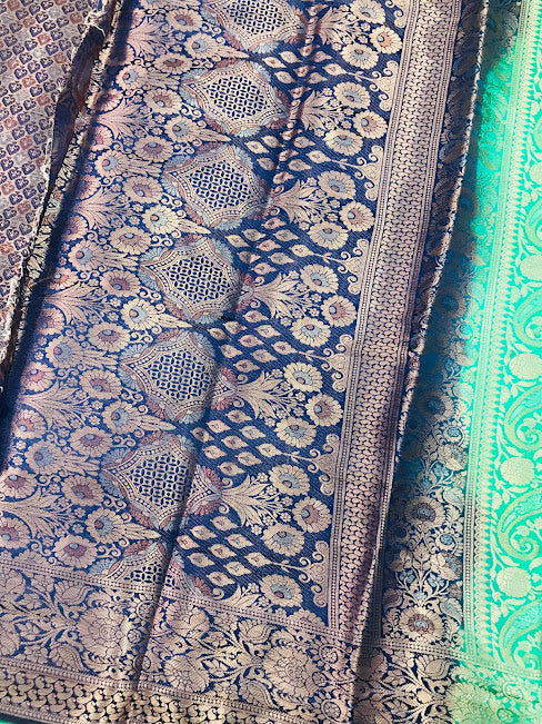 Magnificent Light Green Color Banarasi Soft Silk Saree With Contrast Brocade Blouse In Flagstaff