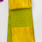 Gorgeous Green Color Kanchi Silk Saree With Gold Zari Work - SILKMARK CERTIFIED