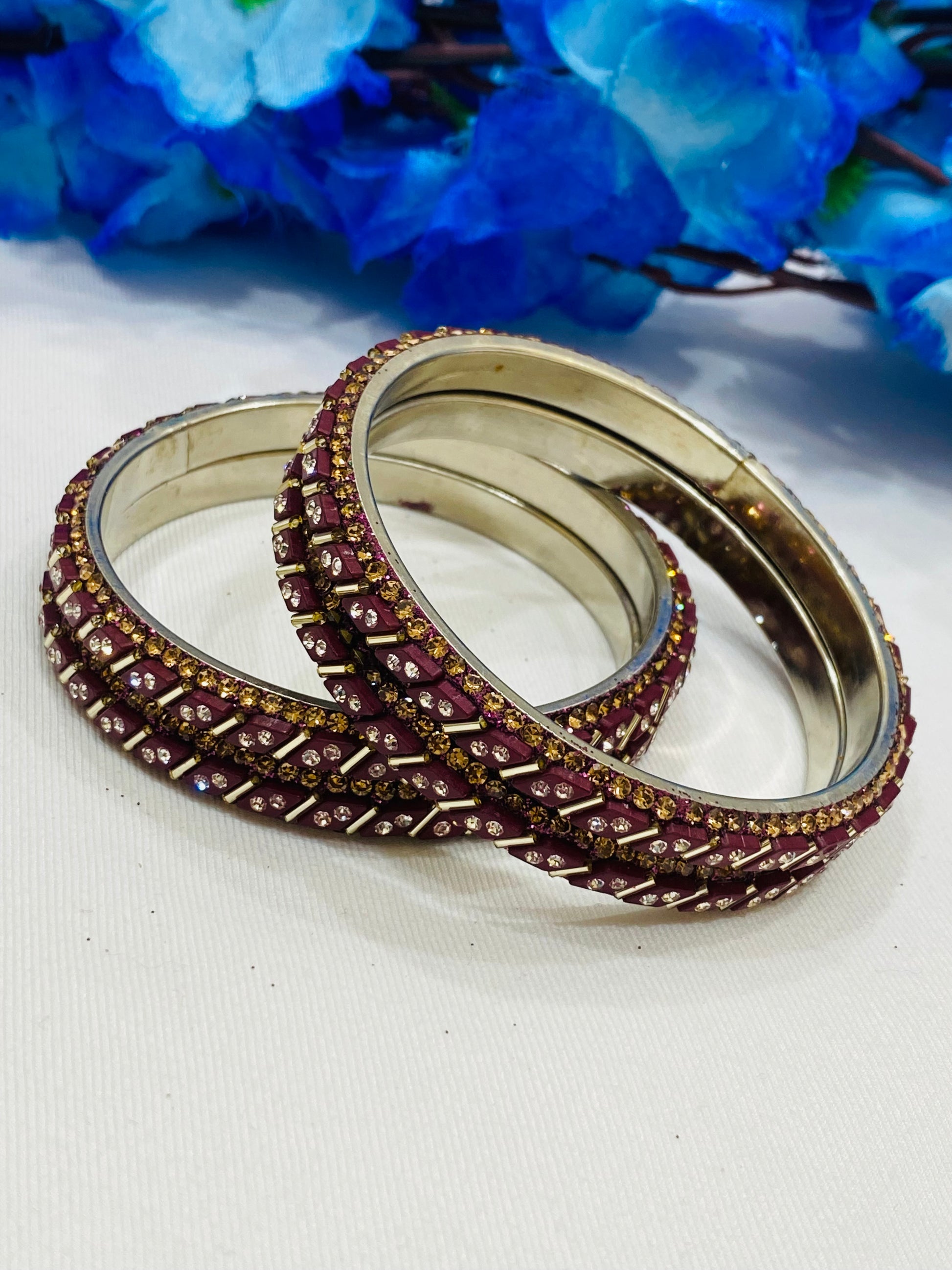 Alluring Brown Color Metal Bangles In Peoria