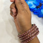 Alluring Brown Color  Bangles With Stone In USA