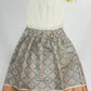 Purple And Cream Color Langa Set With Zari Work In Yuma