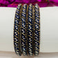 Delightful Blue Color Metal Bangles In Surprise