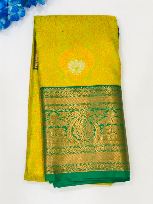 Gorgeous Green Color Art Silk Unique Designed Saree For Women