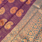 Elegant Dark Purple Color Art Silk Saree In Tempe