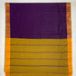 Dark Purple Color Pure Kanchi Silk Zari Border Work Saree In Yuma