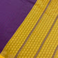 Dark Purple Color Pure Kanchi Silk Zari Border Work Saree In Mesa