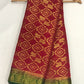 Appealing Maroon Color Georgette Saree With Gold Printed Work For Women