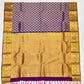 Beautiful Violet Color Pure Kanchi Silk Gold Zari Work Saree In Yuma