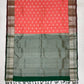 Peach Color Pure Kanchi Silk Gold Zari Work Saree In Yuma