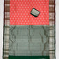 Peach Color Pure Kanchi Silk Gold Zari Work Saree In Suncity