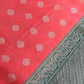 Peach Color Pure Kanchi Silk Gold Zari Work Saree In Mesa