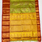 Red Color Bordered Art Silk Saree In Sedona