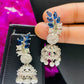 American Diamond Stone Work Earrings In Yuma