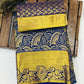 Charming Blue Colored Pure Kanchi Silk Gold Zari Work Saree Near Me