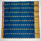 Peacock Blue Kanchi Silk Gold Zari Work Saree In Chandler