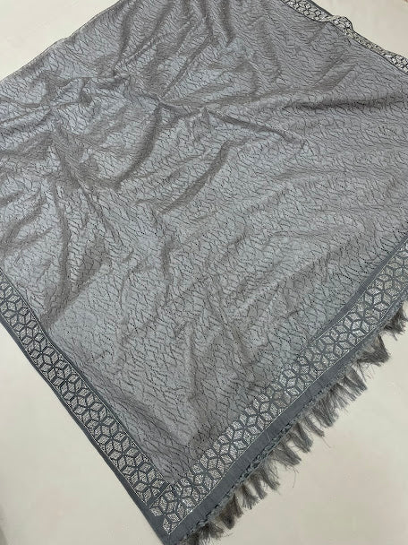 Captivating Gray Saree In Tempe