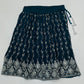 Teal Green Color Georgette With Choli Sets In Surprise