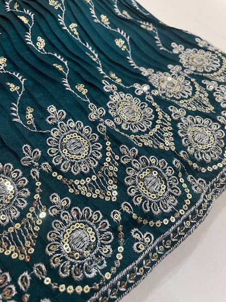 Teal Green Color Choli Sets In Suncity