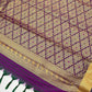Violet Color Pure Kanchi Silk Gold Zari Work Saree Indian Ethnic Wear