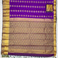 Violet Color Pure Kanchi Silk Gold Zari Work Saree In Suncity