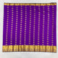 Alluring Violet Color Pure Kanchi Silk Gold Zari Work Saree In Tempe