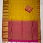 Pretty Mustard Yellow Color Pure Kanchi Silk Gold Zari Work Saree In Mesa