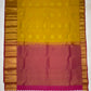 Pretty Mustard Yellow Color Pure Kanchi Silk Gold Zari Work Saree In Yuma