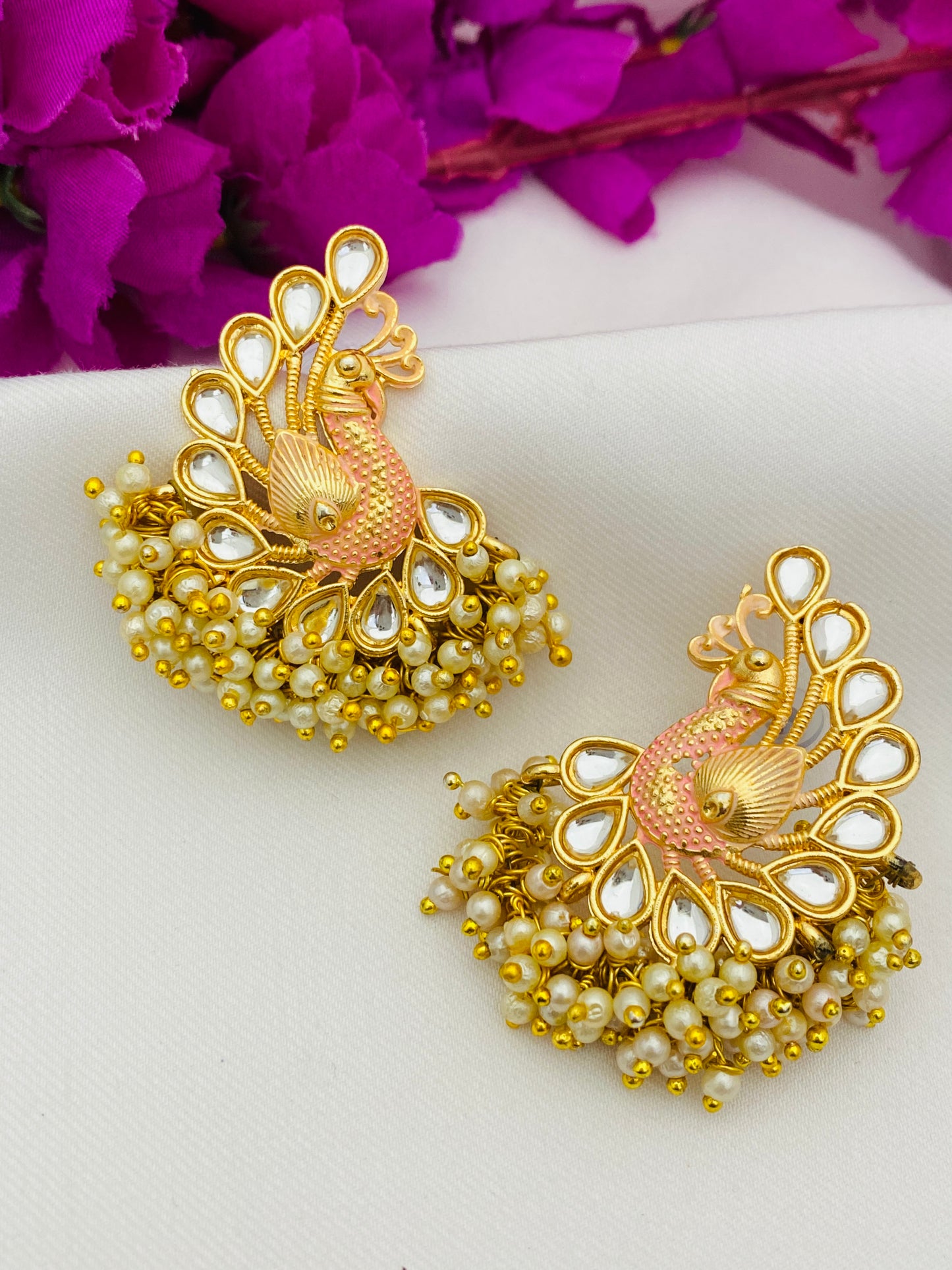 Traditional Orange Color Earring In USA