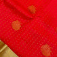 Beautiful Red Color Pure Kanchi Silk With Gold Zari Work Saree For Women - SILKMARK CERTIFIED