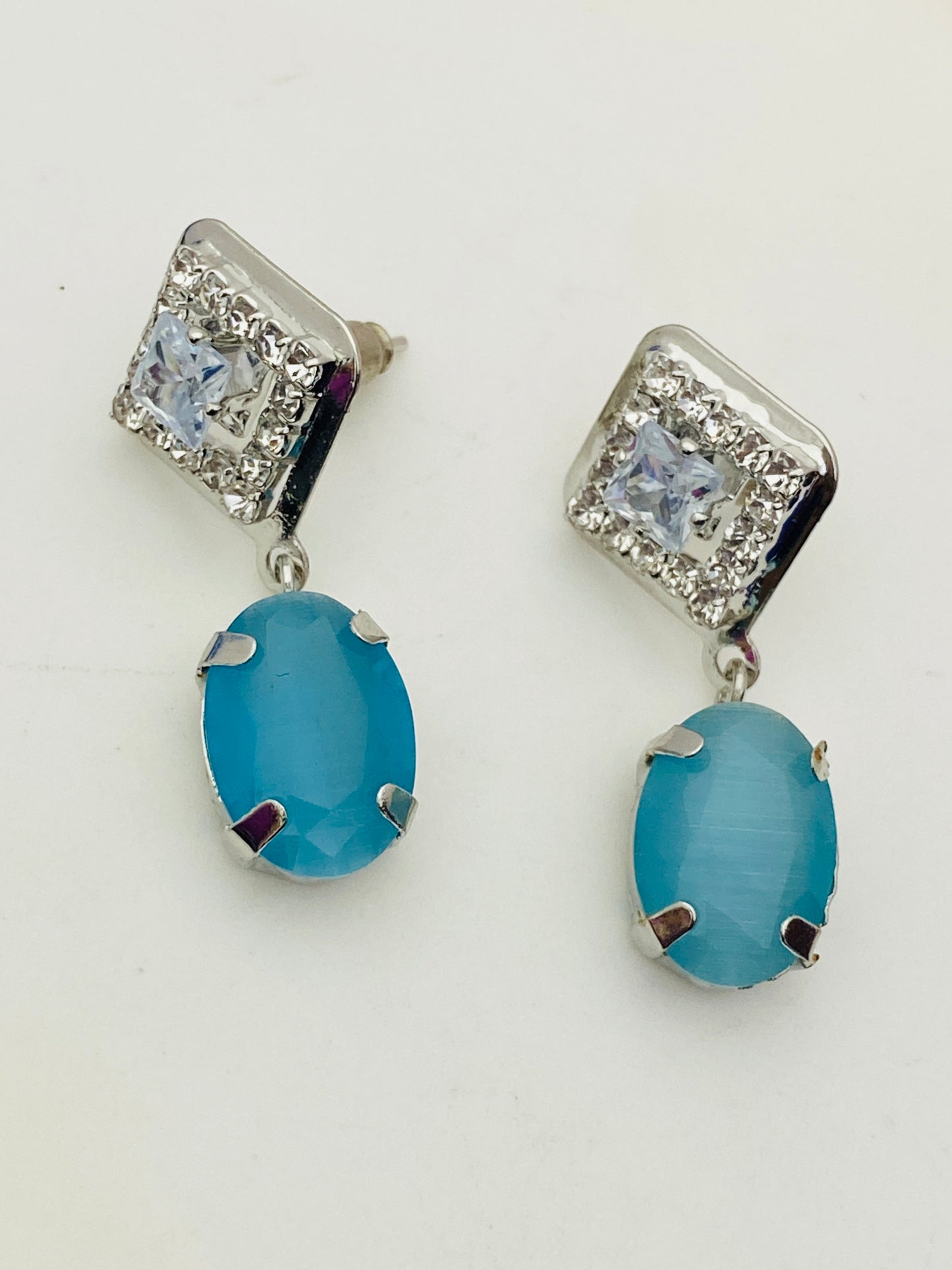 Trendy Blue Color Earrings In USA